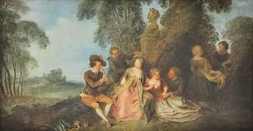 The Country Concert by Jean-Baptiste Pater, circa 1720