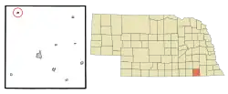 Location of Daykin, Nebraska