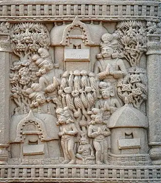 Jetavana of Sravasti, Sanchi Stupa 1, Northern Gateway