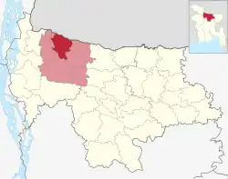 Location of Jhenaigati