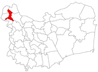 Location in Tulcea County