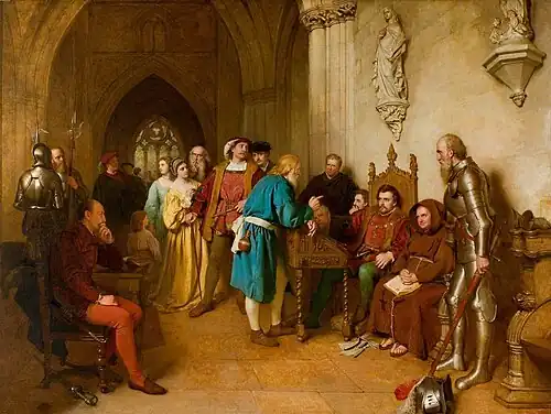 The Warning Before Flodden by John Faed, 1874