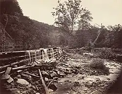 Broadhead’s Creek, Delaware Water Gap, 1863, albumen silver print, 26.3 × 33 cm (10 1/4 × 13 3/8 in.), National Gallery of Art, Washington, D.C.