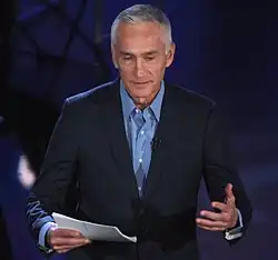 Jorge Ramos moderating the forum
