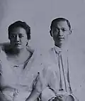 Alejandrino and his wife on their U.S. passport application in 1921