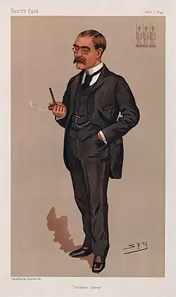 Rudyard Kipling by Leslie Ward on 7 June 1894