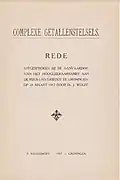 Wolff: Complexe getallenstelsels. Rede, Inaugural lecture (Translated title: Complex number systems), University of Groningen, 1917