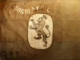 Flag of the Stara Zagora revolt from 1875.