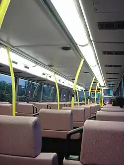 Image 168Interior of the Alexander ALX500 bodywork as applied to the three-axle Volvo Super Olympian (from Bus manufacturing)