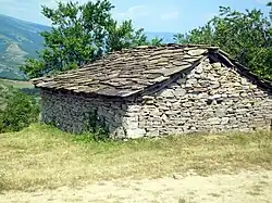 Traditional stone house in Serbia
