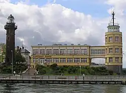 Port office and lighthouse
