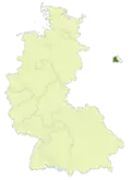 Map of Germany: Oberliga Berlin highlighted