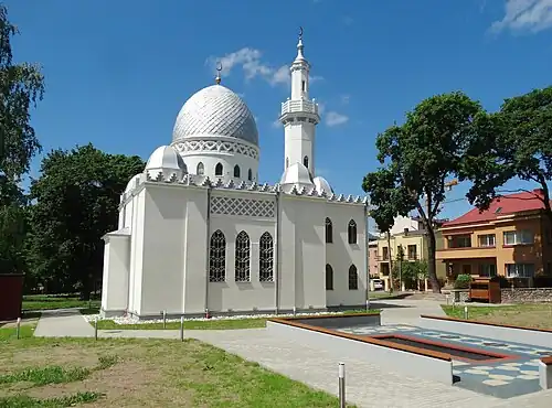 Tatar mosque, built in Kaunas in 1930, quincentennial year of Vytautas the Great passing
