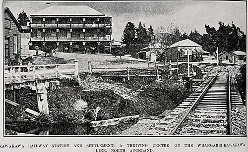 1908 the railway was beside a road (coal mine branch to the left)