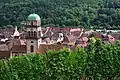Bell tower and roofs seen from Schlossberg