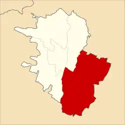 Map of Malang with Kedungkandang highlighted