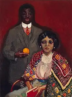 Lucie and her Dance-Partner, 1911, oil on canvas, 130 cm × 96.5 cm (51.2 in × 38.0 in), Hermitage Museum