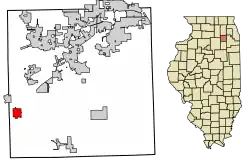 Location of Newark in Kendall County, Illinois