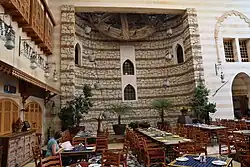 Image of the cafe portion of the modern Khan Murjan