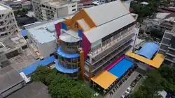 Image of Building 10 on the school campus. The EP building.