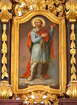 King David playing the harp