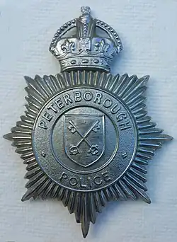 Kings Crown Peterborough Combined Police Badge 1947-1952