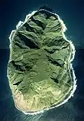 Top down view of Kita-Ioto Island