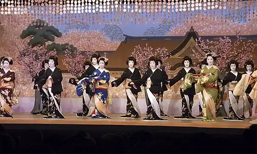 Geisha dancing