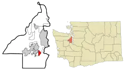 Location of Parkwood, Washington