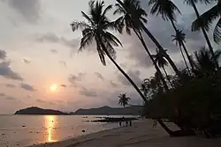 Ko Mak skyline at sunset