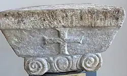 Byzantine Ionic column from National Museum of Medieval Art (Korçë, Albania)