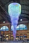 A modern chandelier in Zurich