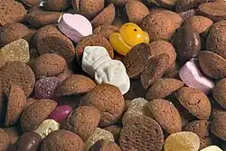 Kruidnoten with candies, called "strooigoed"