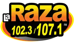 La Raza 102.3 / 107.1 FM logo