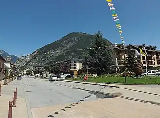 The road in the centre of La Chambre