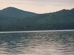 North shore of lake Matapédia in front of Val-Brillant