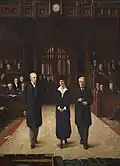 Lady Astor Being Introduced into the House of Commons by Lloyd George
