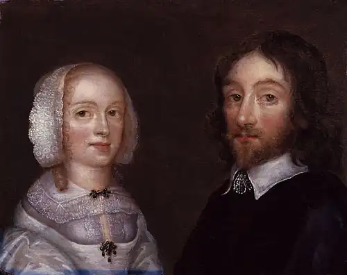 Image 16Lady Dorothy Browne and Sir Thomas Browne is an oil on panel painting attributed to the English artist Joan Carlile, and probably completed between 1641 and 1650. The painting depicts English physician Thomas Browne and his wife Dorothy.