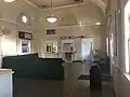 Interior of station building