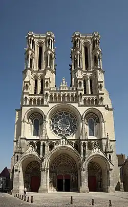 Façade of Laon Cathedral (begun 1160)