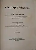 Title page of Volume 1 of "Mécanique céleste" translated by Nathaniel Bowditch(1829)