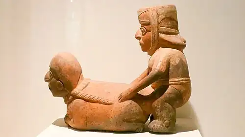Ceramic vessel. Pre-Columbian. Larco Museum, Lima.