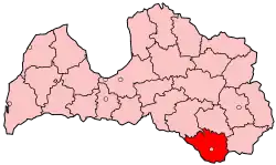 Location of Daugavpils district