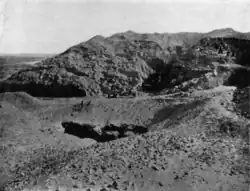 North face of the layer pyramid, 1910