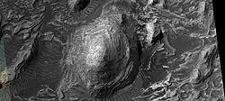 Layered mound in Firsoff Crater from HiRISE image # ESP_79401 1820, under HiWish program