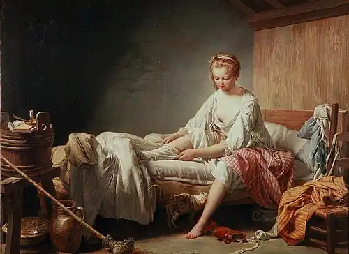 Le Lever de Fanchon (1773), Saint-Omer, musée de l'hôtel Sandelin.