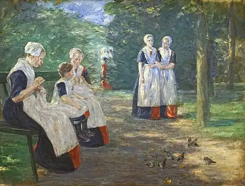The Garden of the Orphanage in Amsterdam, 1894