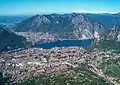 View of Lecco from Piani d'Erna