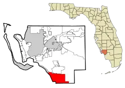 Location in Lee County and the U.S. state of Florida