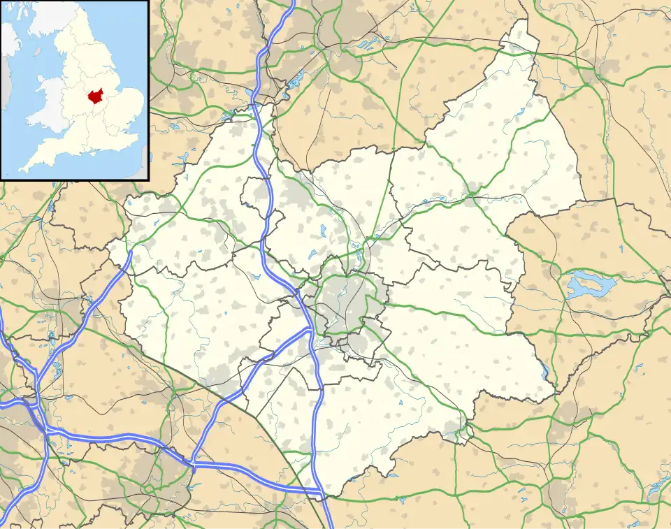 Enderby is located in Leicestershire